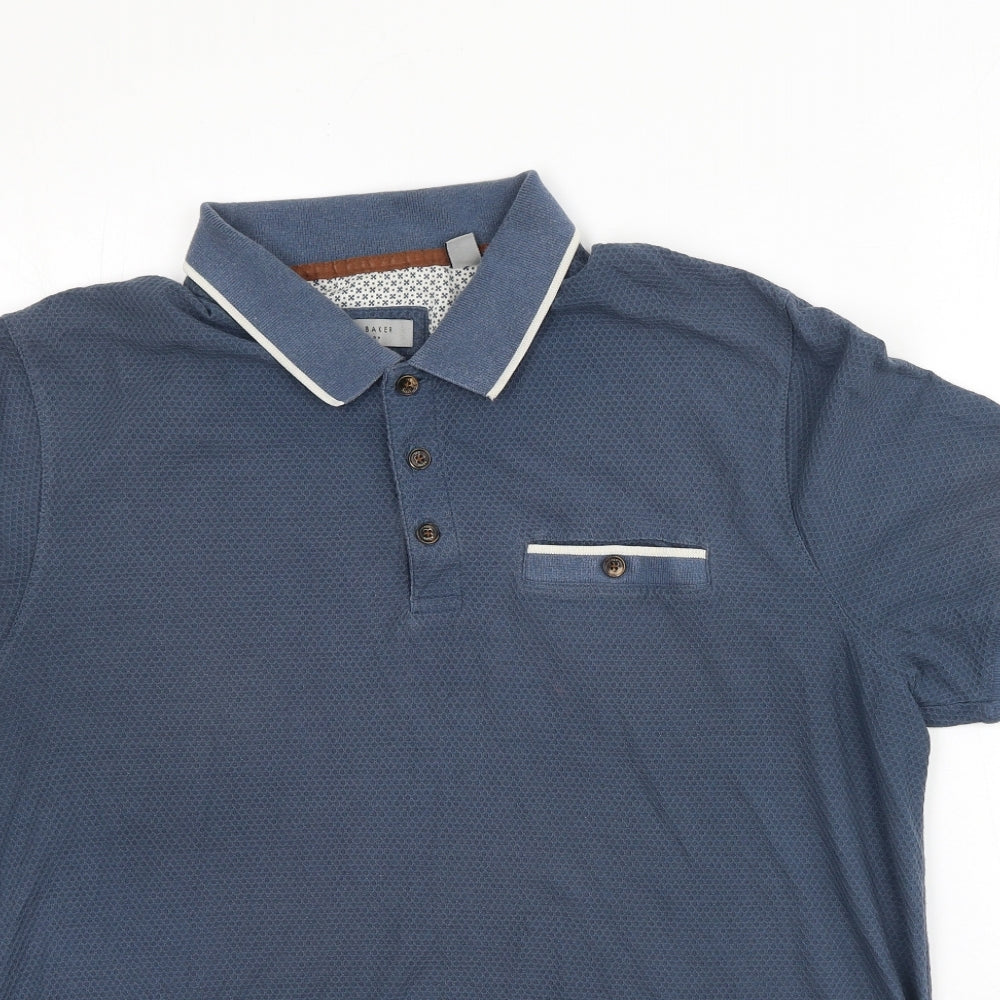 Ted Baker Mens Grey  Polyester  Polo Size S Collared