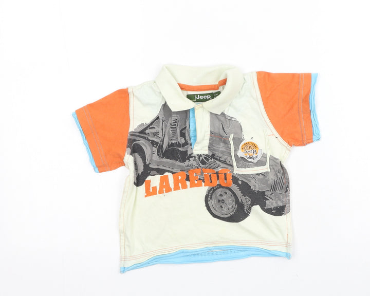 Jeep Boys Multicoloured Cotton Basic Casual Size 12-18 Months Collared - jeep