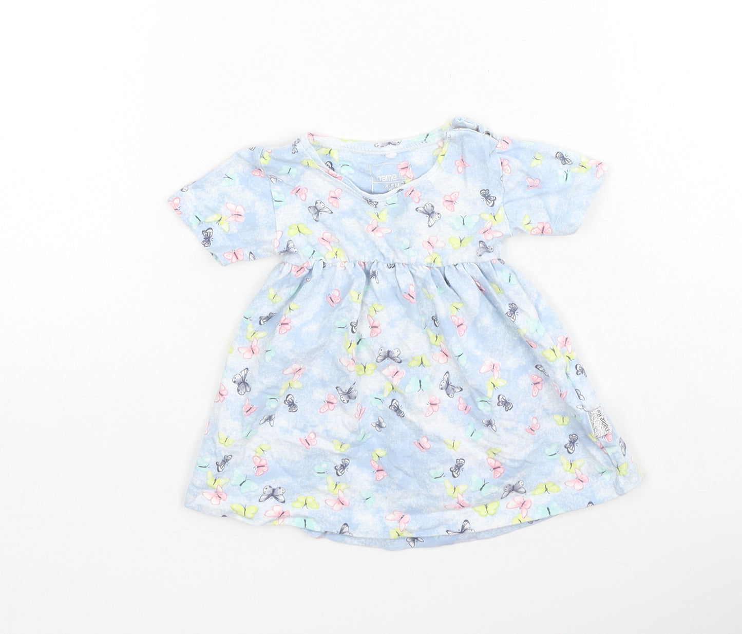 name it Girls   Cotton Fit & Flare  Size 0-3 Months  Round Neck  - 4-6months