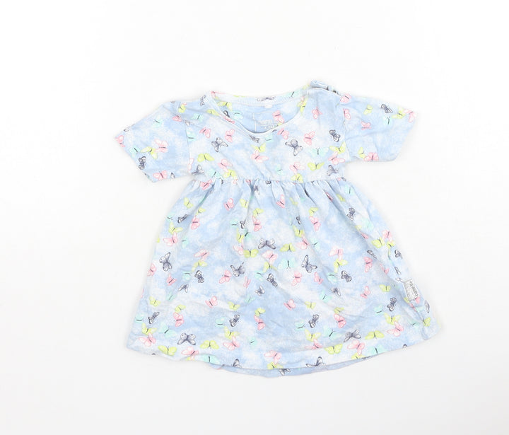 name it Girls   Cotton Fit & Flare  Size 0-3 Months  Round Neck  - 4-6months