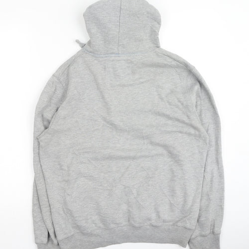 Cedar Wood State Mens Grey  Cotton Pullover Hoodie Size M