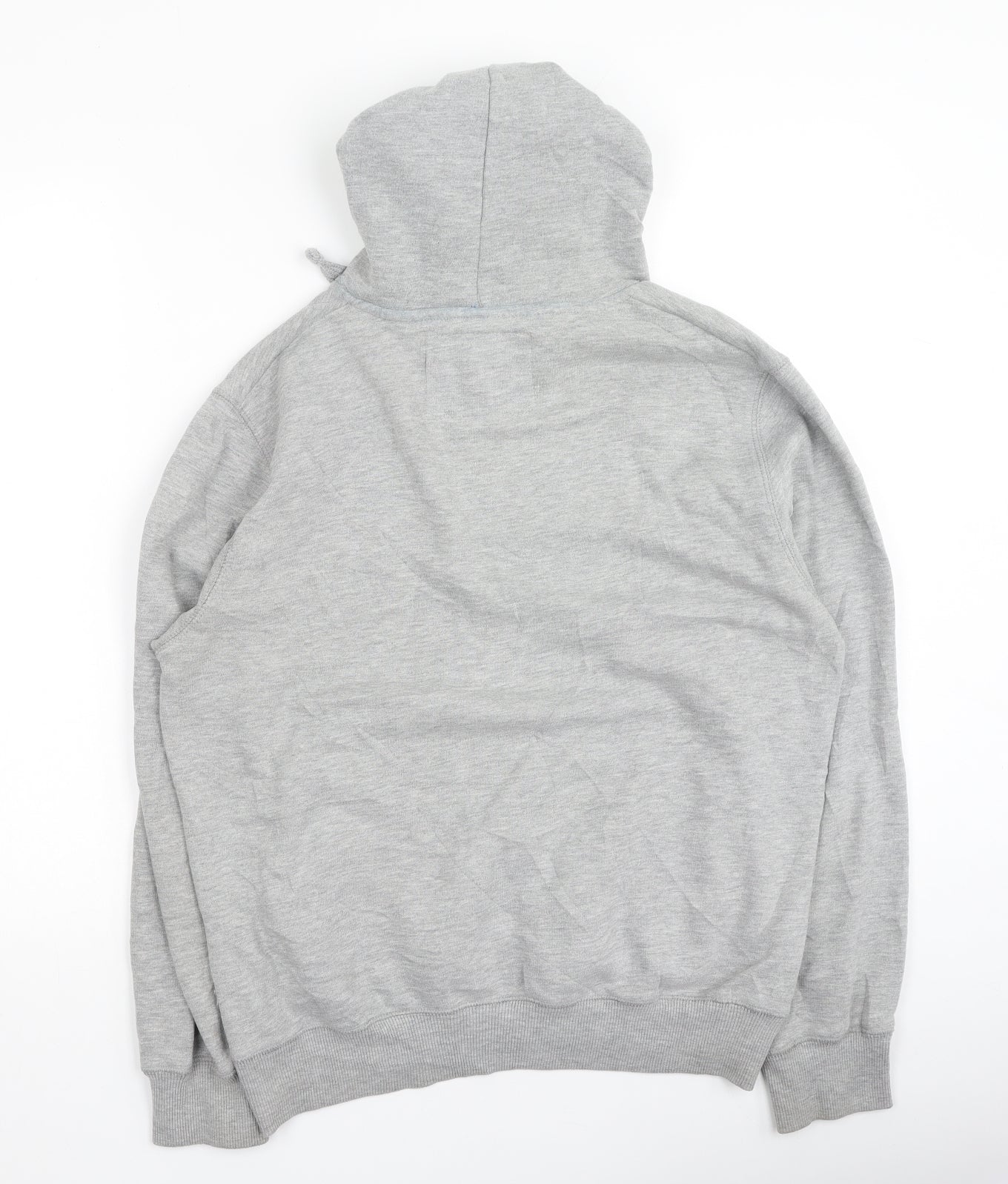 Cedar Wood State Mens Grey  Cotton Pullover Hoodie Size M