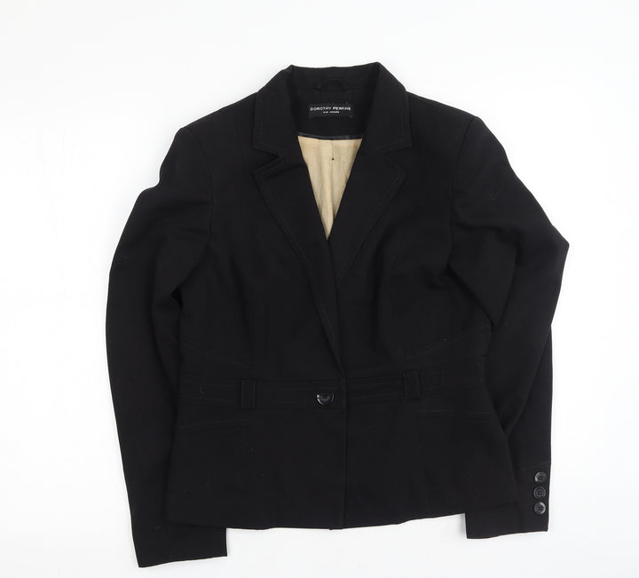 Dorothy Perkins Womens Black Jacket Size 14
