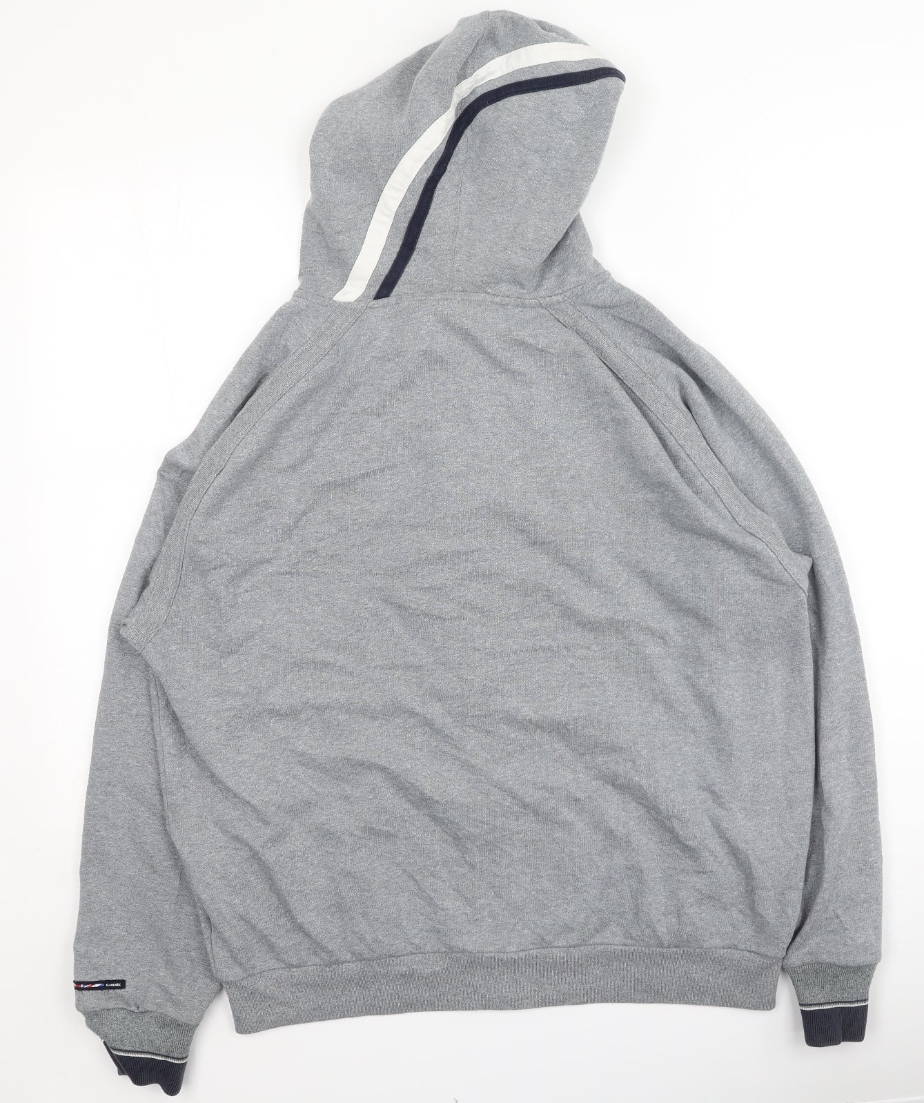 Reebok Mens Grey Round Neck  Polyester Full Zip Jumper Size M