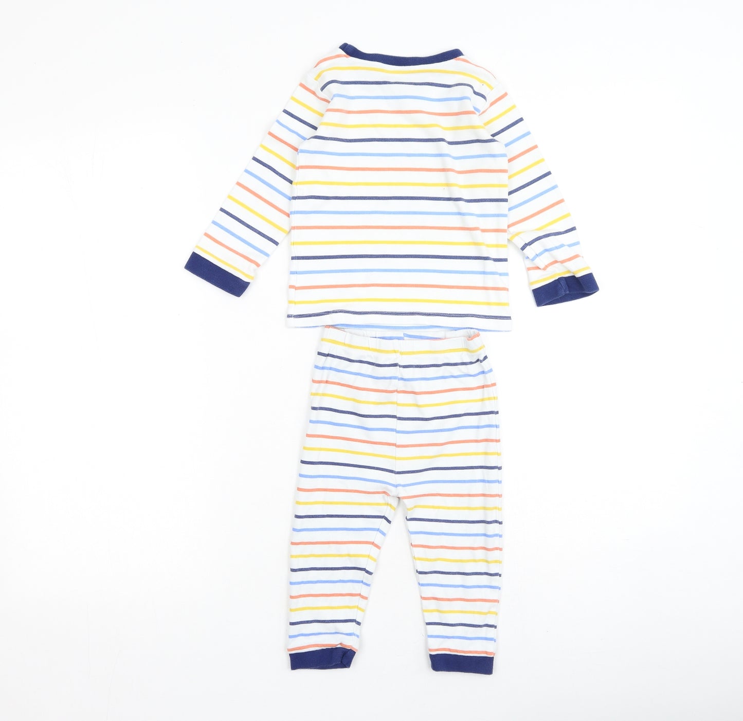 George  Baby Multicoloured Striped Cotton Cami Pyjama Set Size 18-24 Months