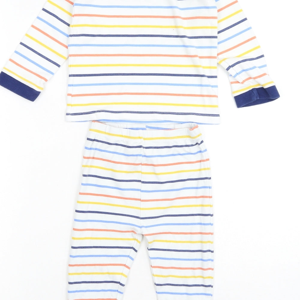 George  Baby Multicoloured Striped Cotton Cami Pyjama Set Size 18-24 Months