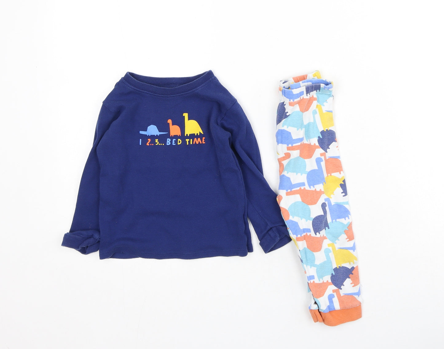 George  Boys Multicoloured  Cotton Cami Pyjama Set Size 18-24 Months   - Dinosaur
