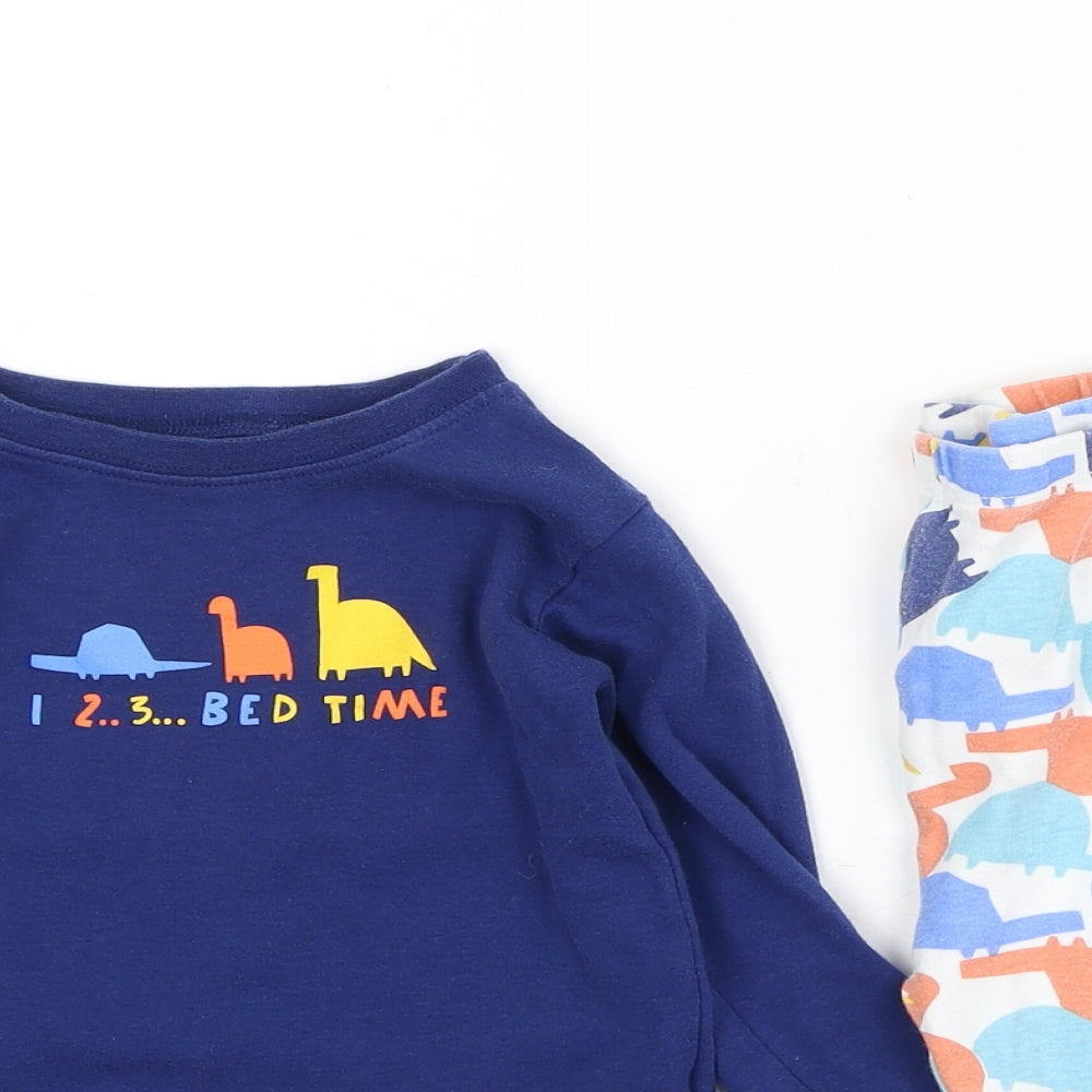George  Boys Multicoloured  Cotton Cami Pyjama Set Size 18-24 Months   - Dinosaur