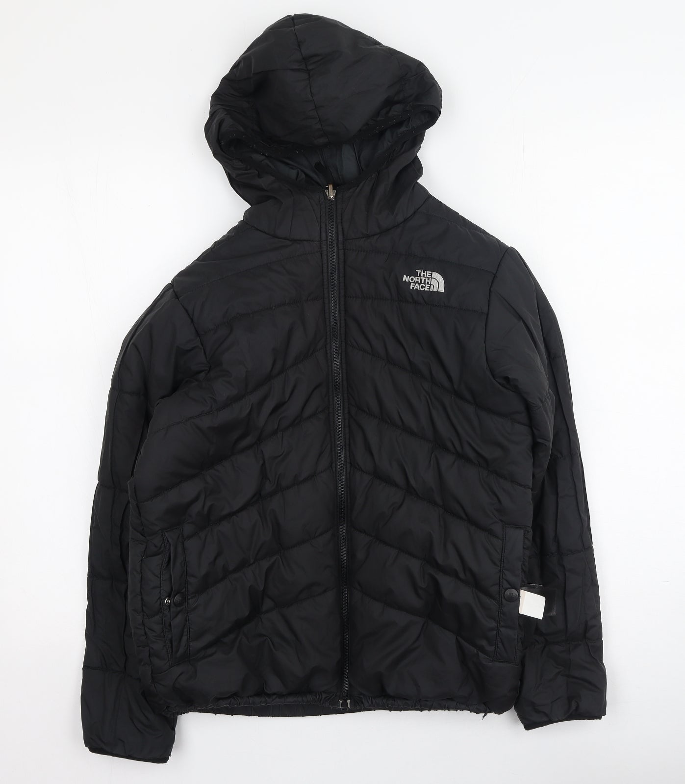 The North Face Boys Black   Puffer Jacket Coat Size 14 Years