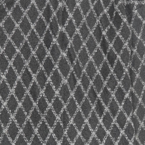 NEXT Womens Grey Plaid  Jacket Blazer Size L  Button