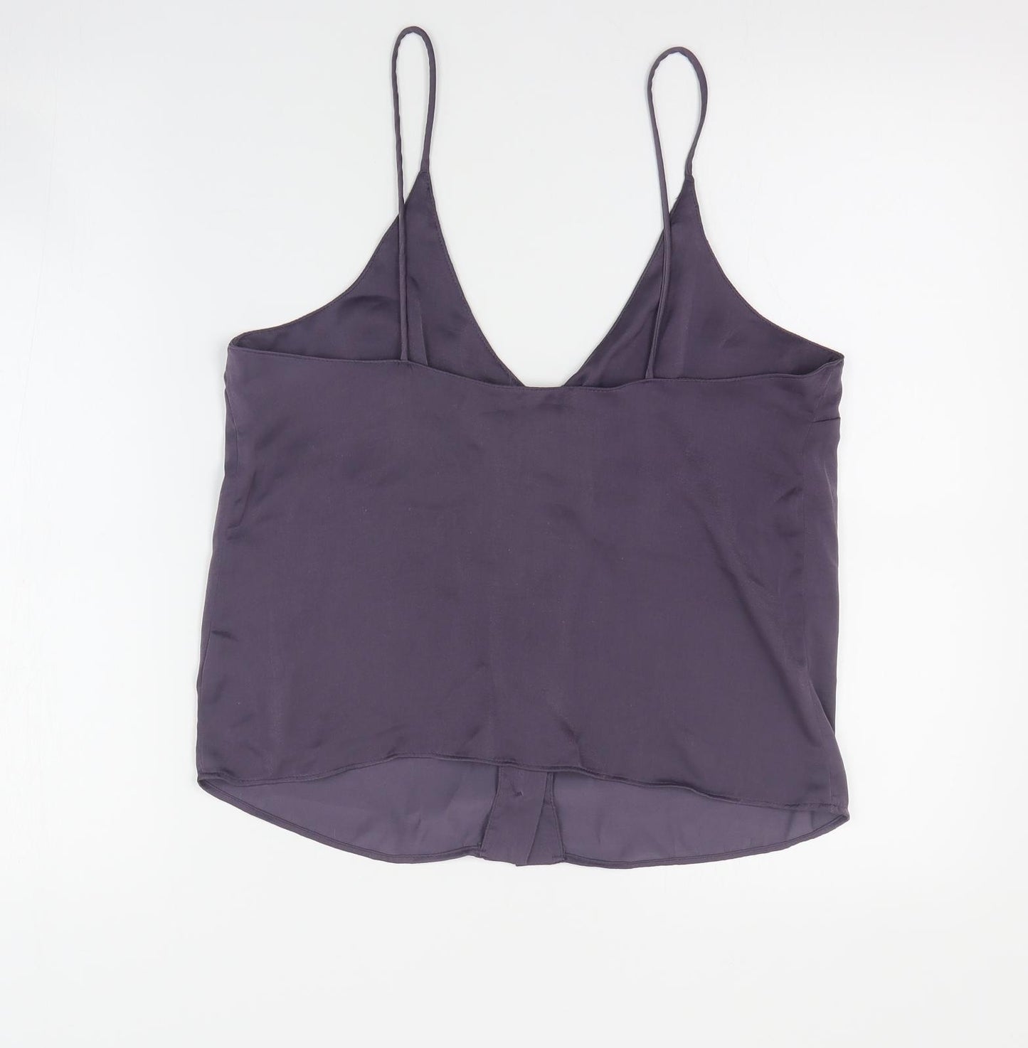 Topshop Womens Purple  Polyester Camisole Tank Size 10 V-Neck