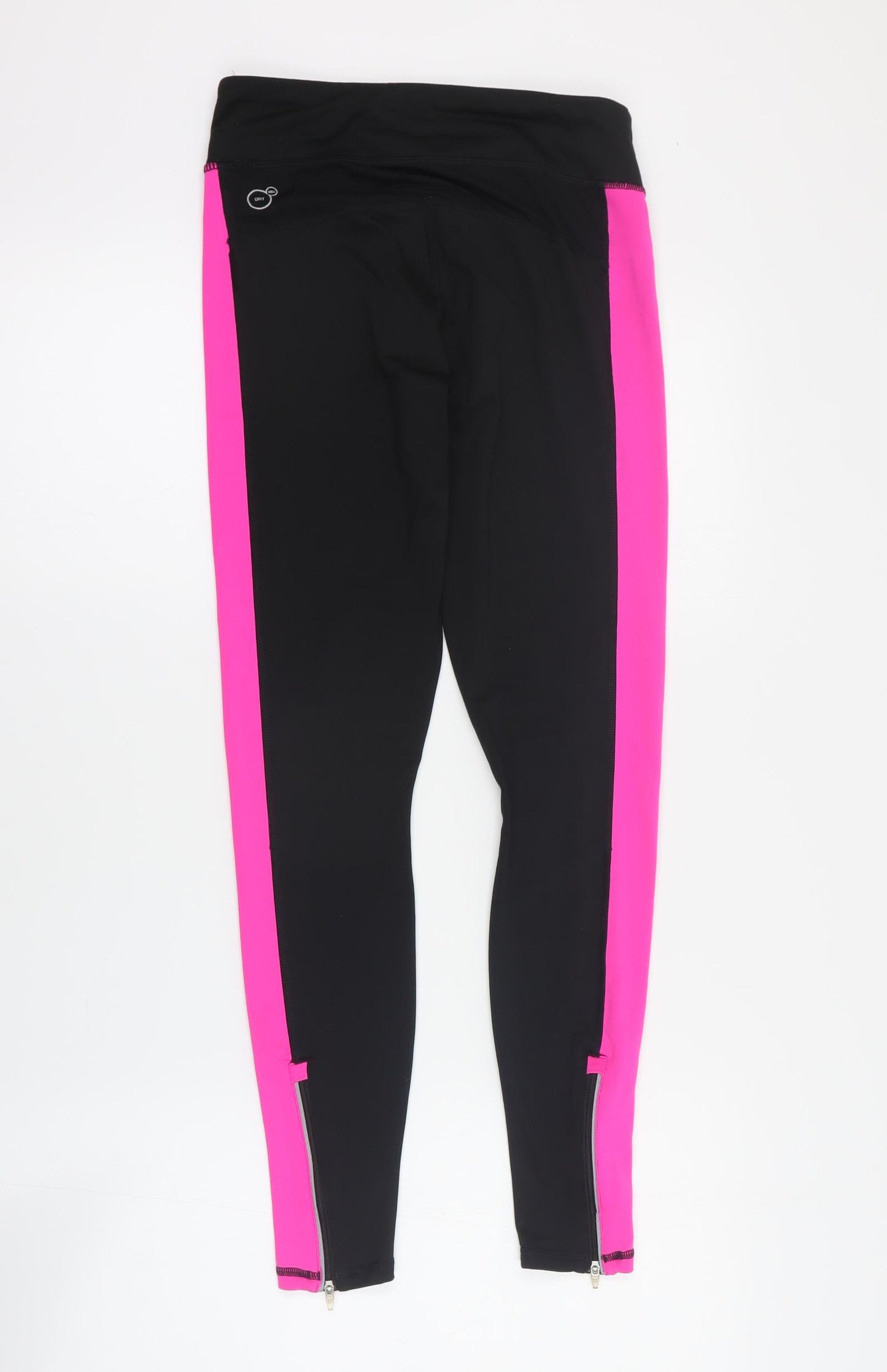 PUMA Womens Black  Polyester Cropped Leggings Size 8 L28 in Regular Pullover