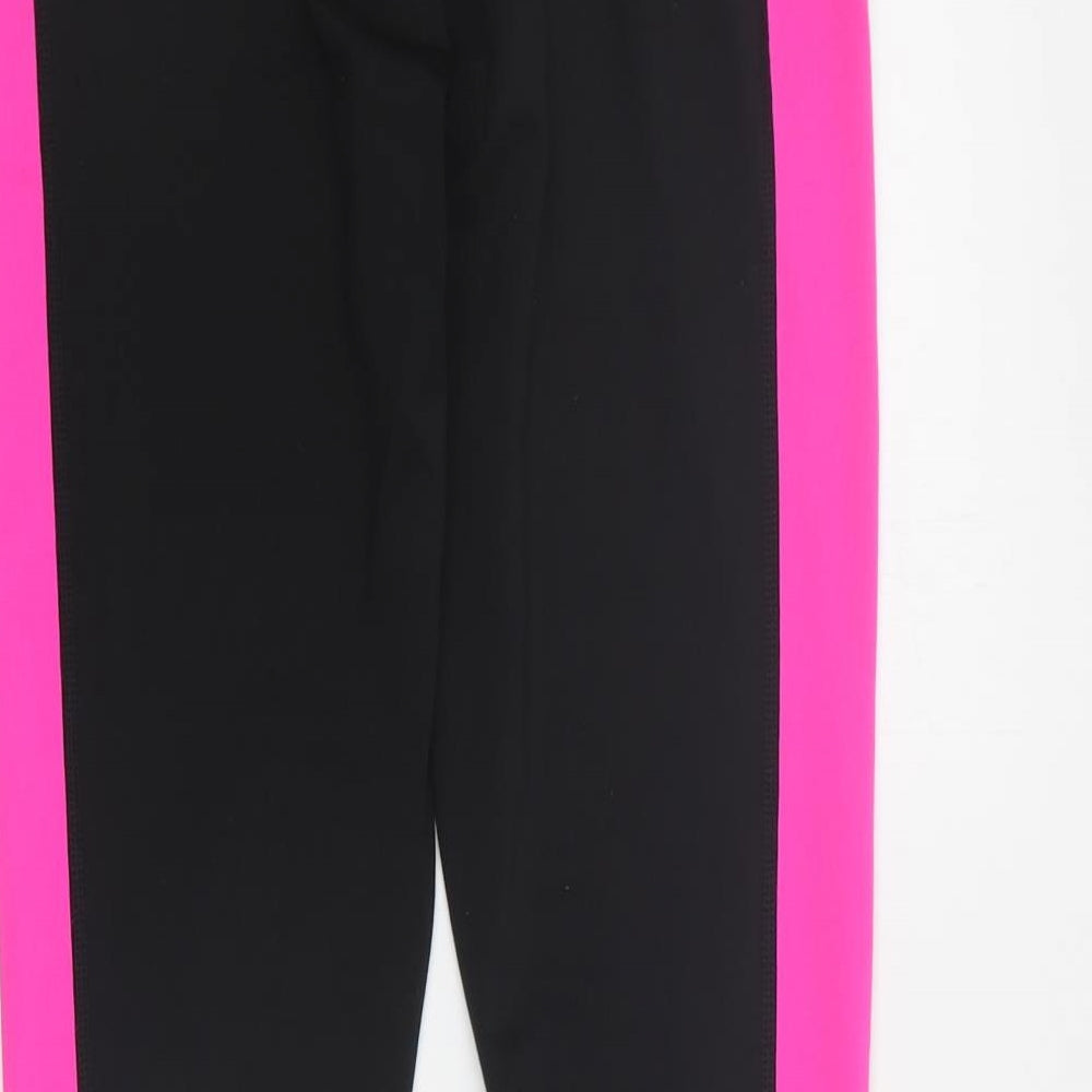PUMA Womens Black  Polyester Cropped Leggings Size 8 L28 in Regular Pullover