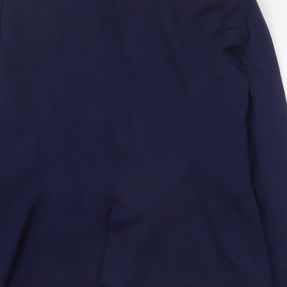 Zara Womens Blue   Jacket Blazer Size XL  Button