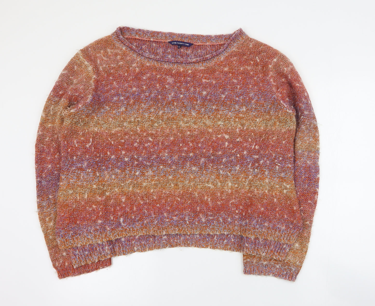 Store Twenty One Womens Multicoloured Round Neck  Acrylic Pullover Jumper Size XL