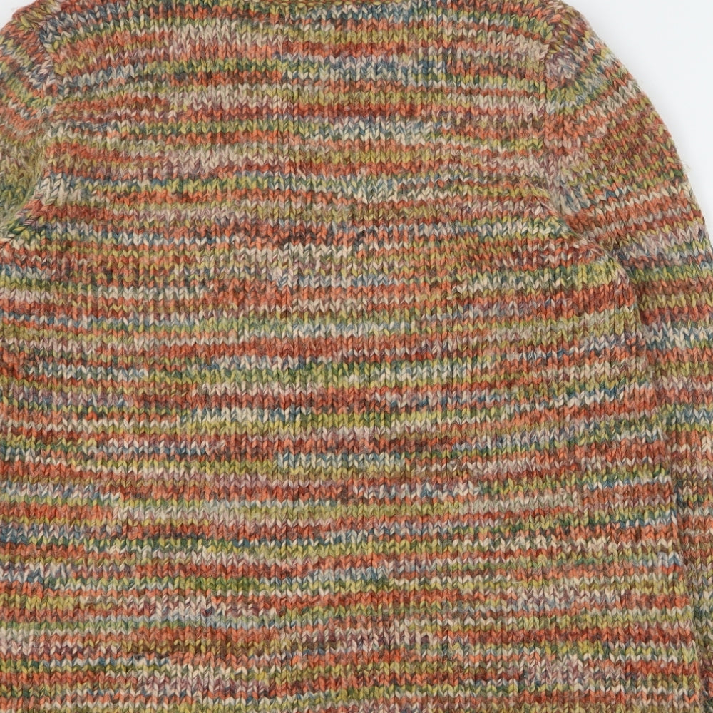 Marks and Spencer Womens Multicoloured Collared  Acrylic Cardigan Jumper Size XL