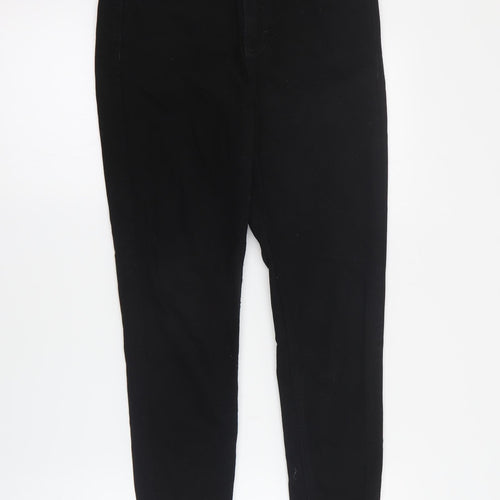 Topshop Womens Black  Polyester Skinny Jeans Size 28 in L30 in Regular Zip