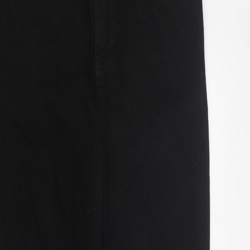 Topshop Womens Black  Polyester Skinny Jeans Size 28 in L30 in Regular Zip