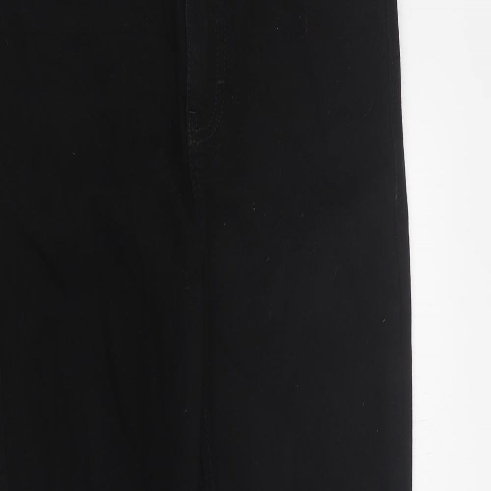 Topshop Womens Black  Polyester Skinny Jeans Size 28 in L30 in Regular Zip