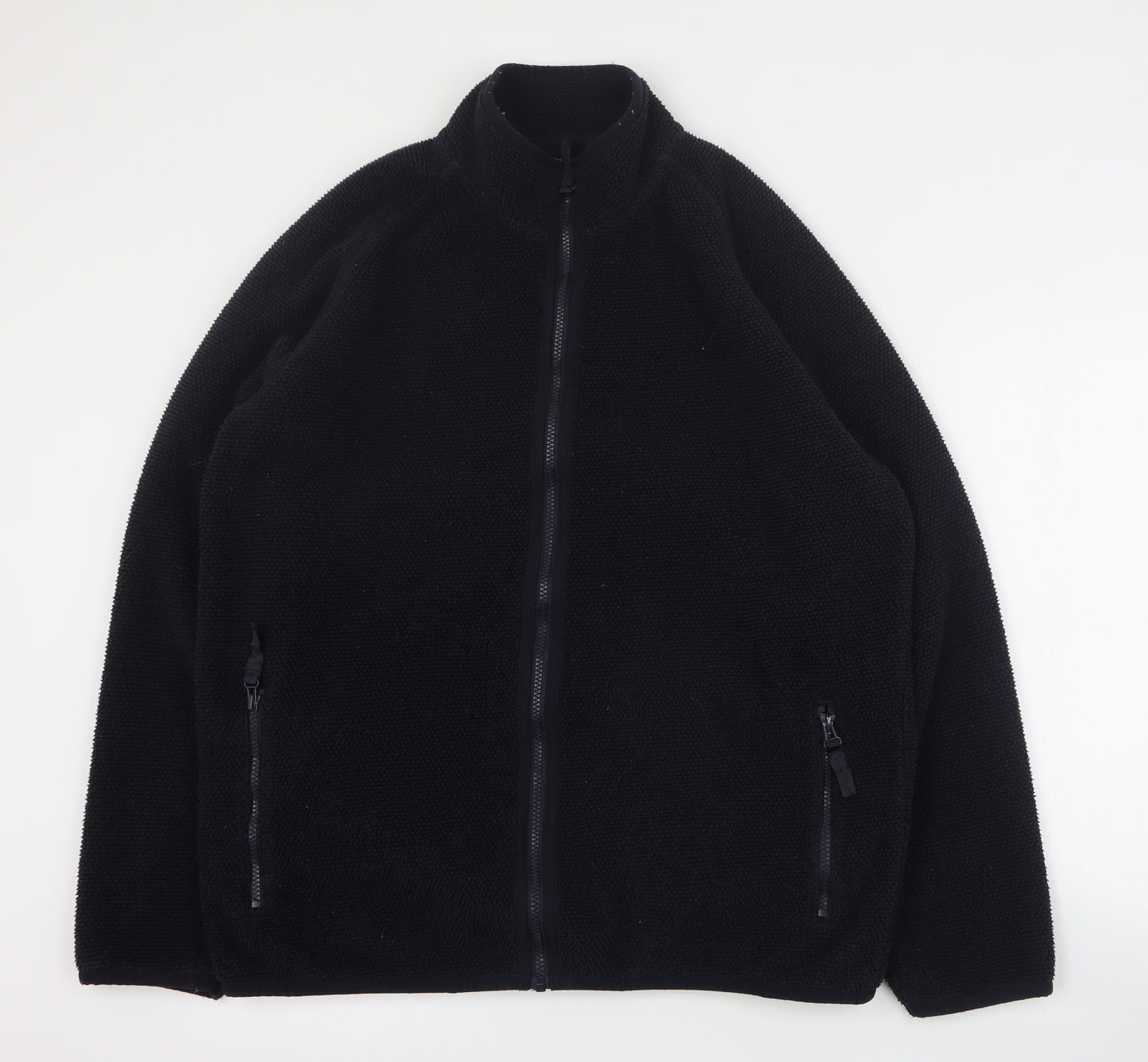 TU Mens Black   Jacket  Size L  Zip