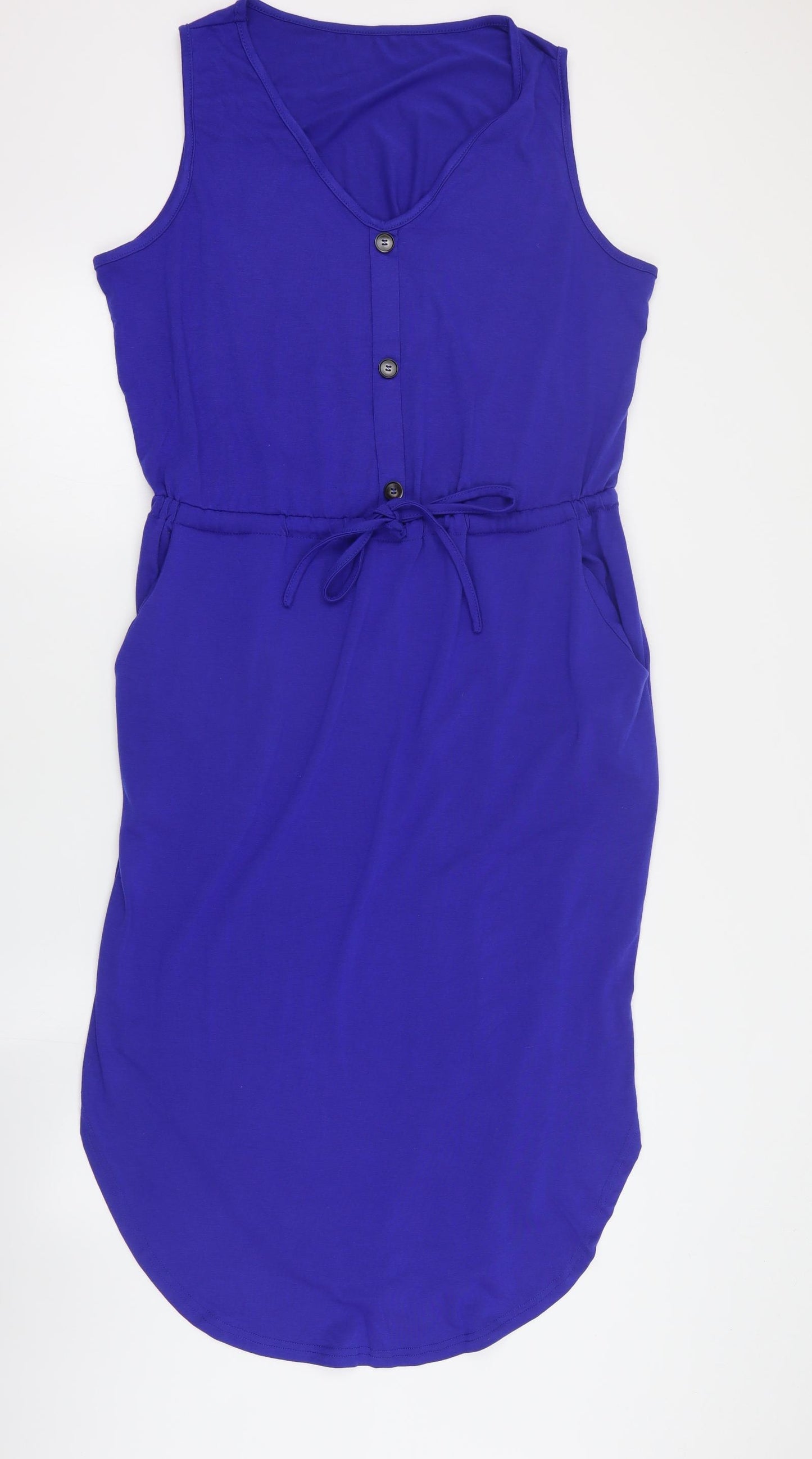 SheIn Womens Blue  Polyester Maxi  Size XL  Round Neck Pullover