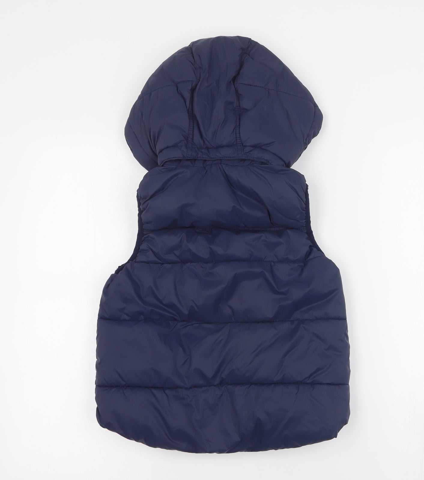 H&M Boys Blue   Gilet Coat Size 9 Years  Zip