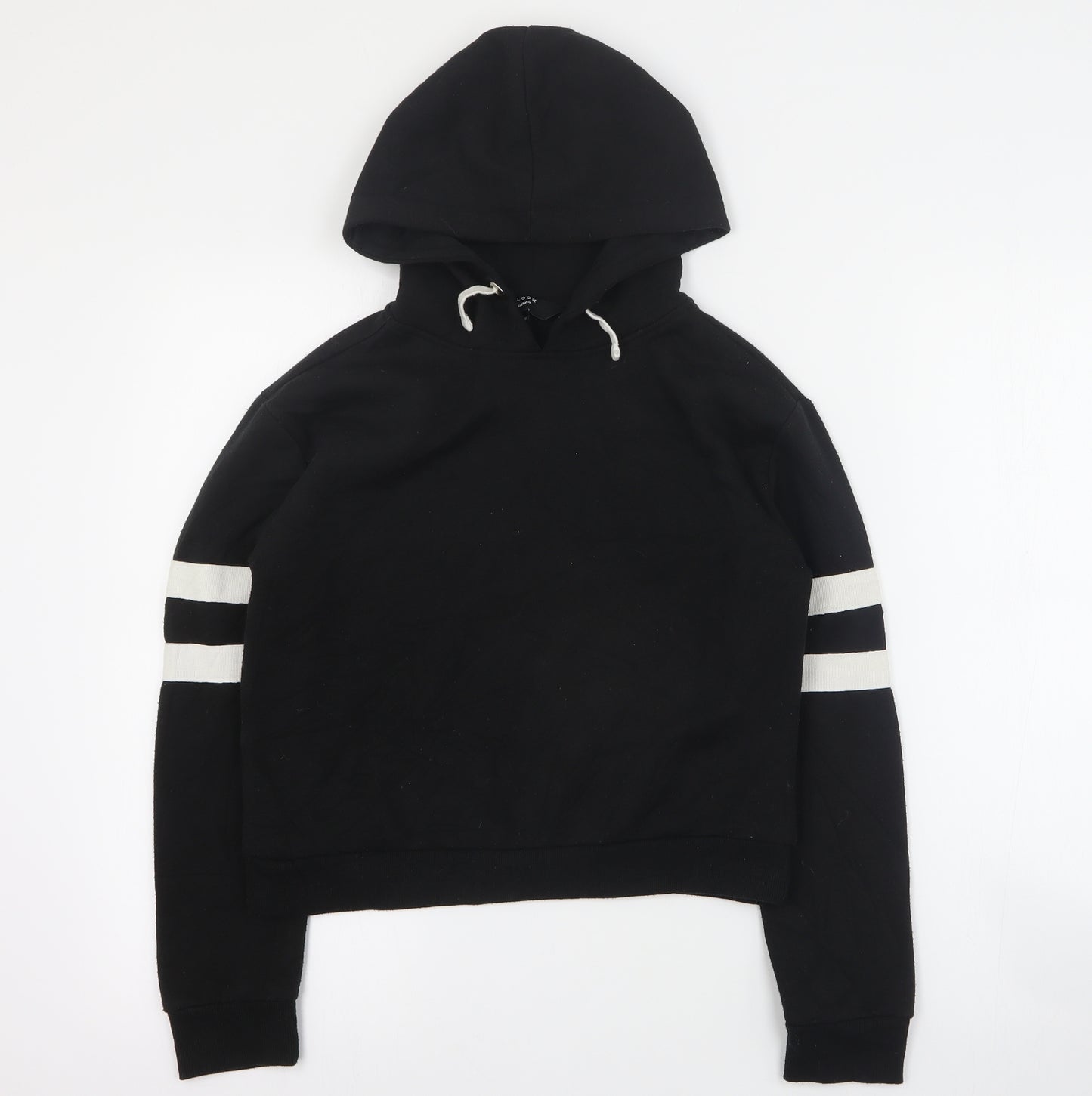 New Look Girls Black  Polyester Pullover Hoodie Size 10-11 Years  Pullover