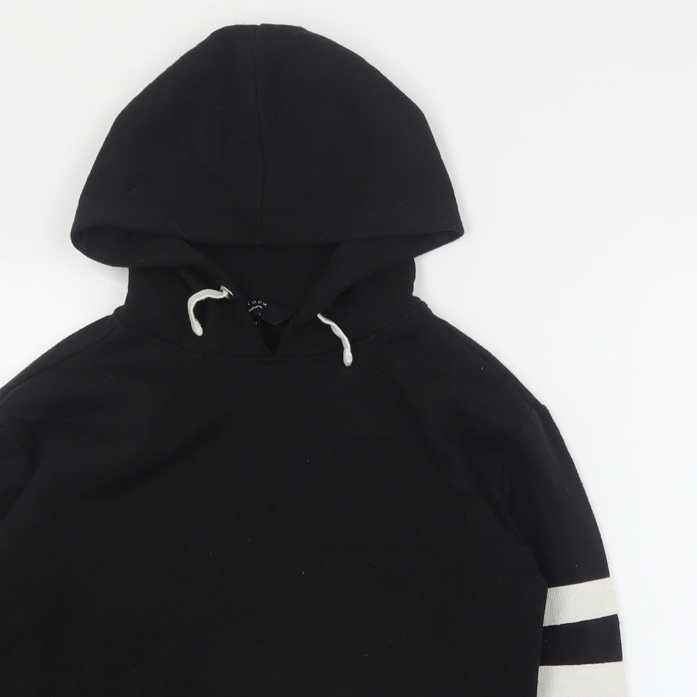 New Look Girls Black  Polyester Pullover Hoodie Size 10-11 Years  Pullover