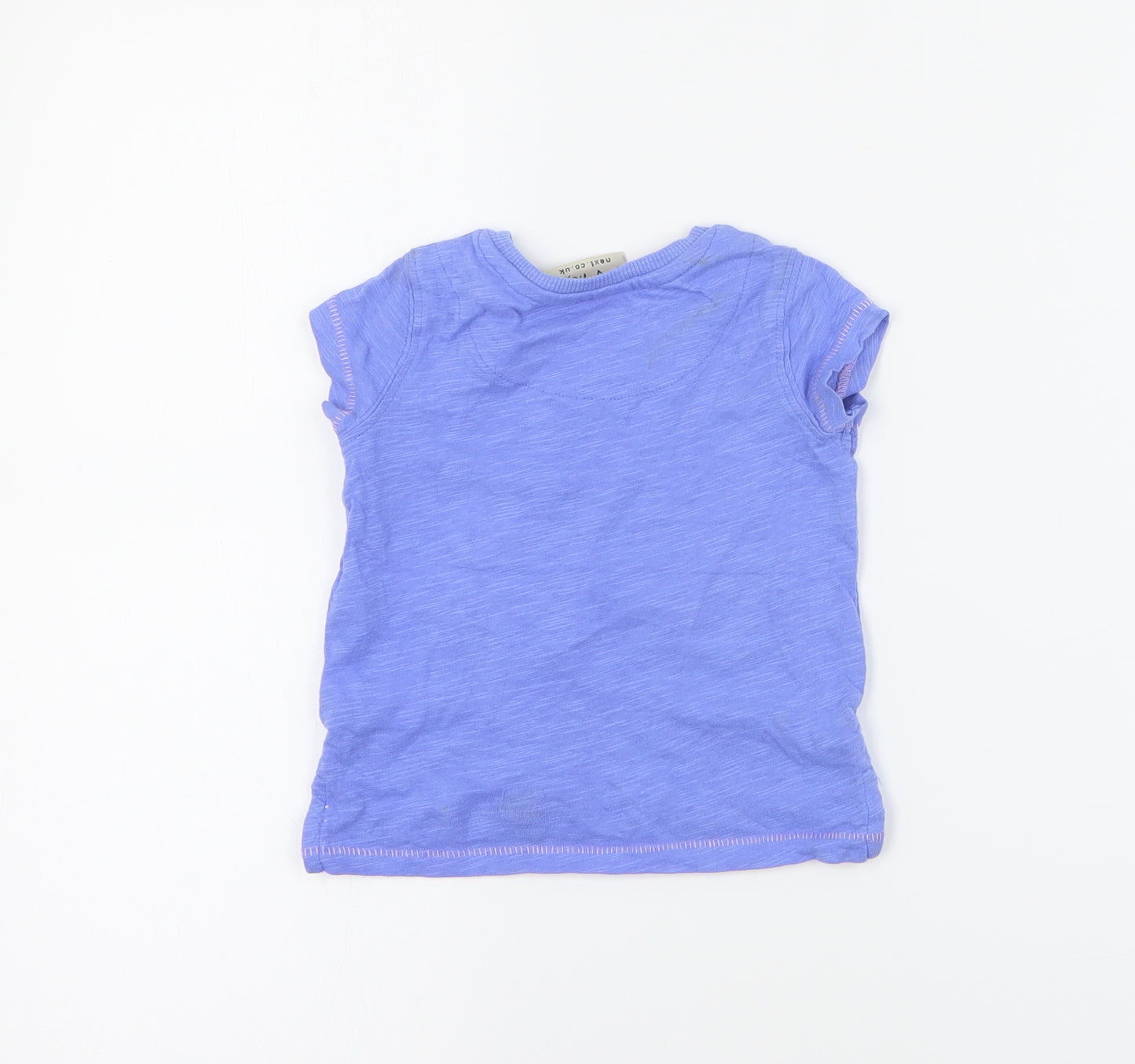 NEXT Baby Blue  Cotton Basic T-Shirt Size 3-6 Months Crew Neck Pullover
