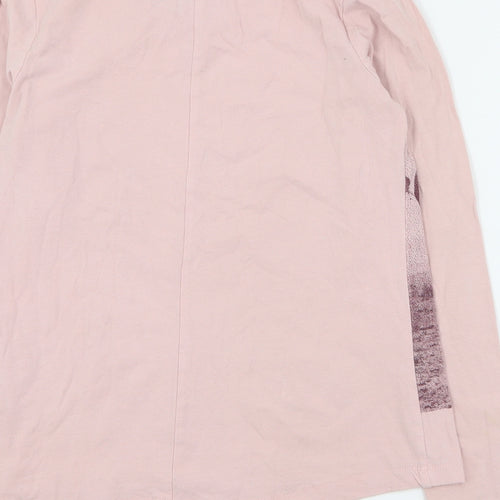 Pepperts Girls Pink  Cotton Basic T-Shirt Size 11-12 Years Round Neck Pullover