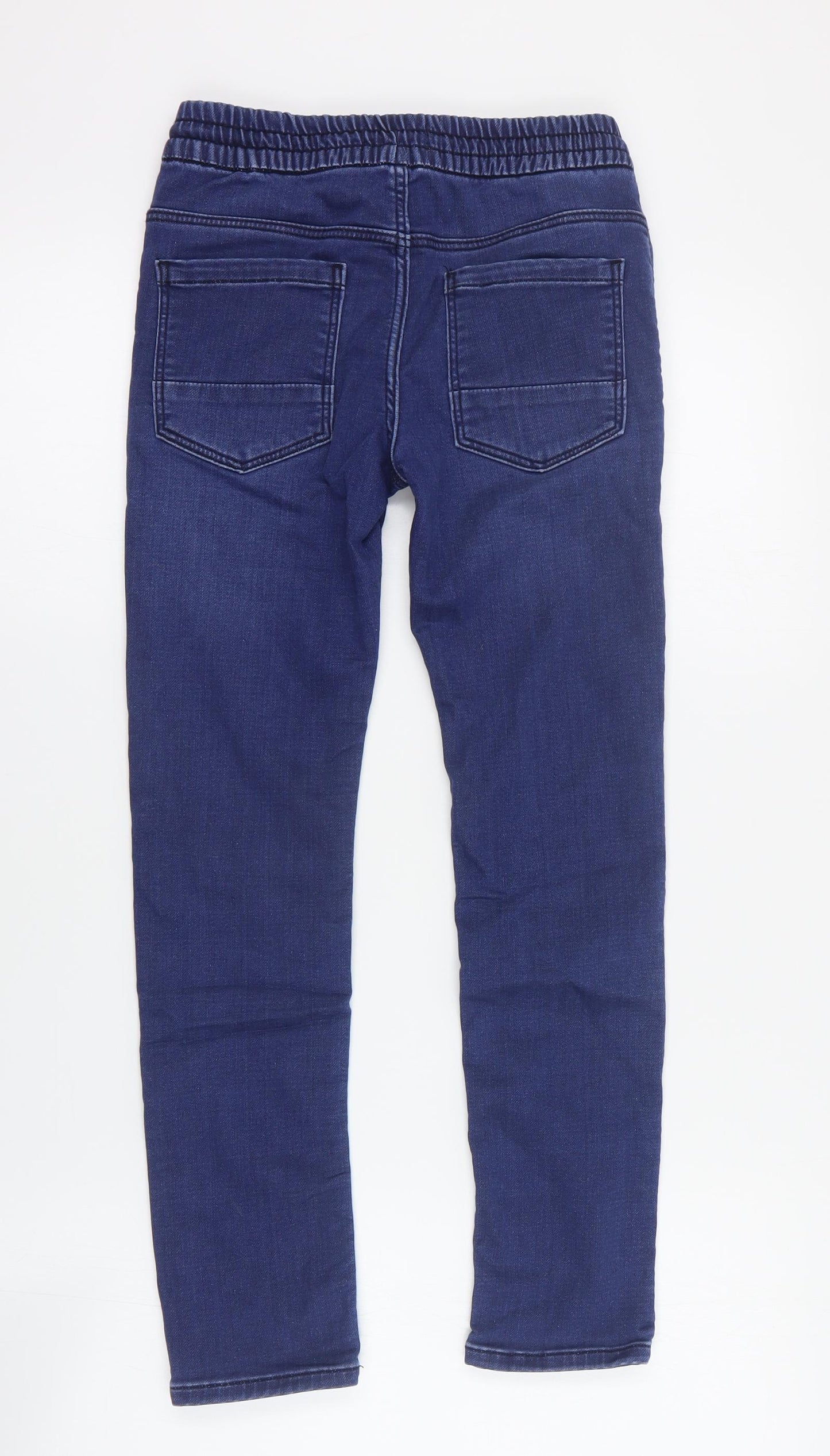 Bodens Boys Blue  Cotton Skinny Jeans Size 9 Months  Regular Drawstring