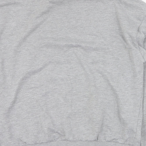 New Look Womens Grey Mock Neck  Polyester Pullover Jumper Size M