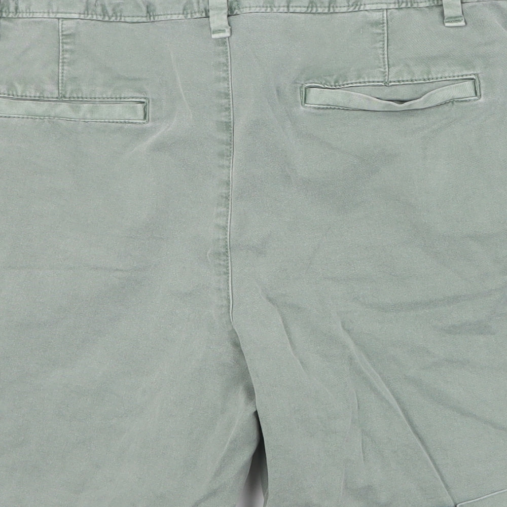 Gap Womens Green  Cotton Chino Shorts Size 8 L6 in Regular Zip