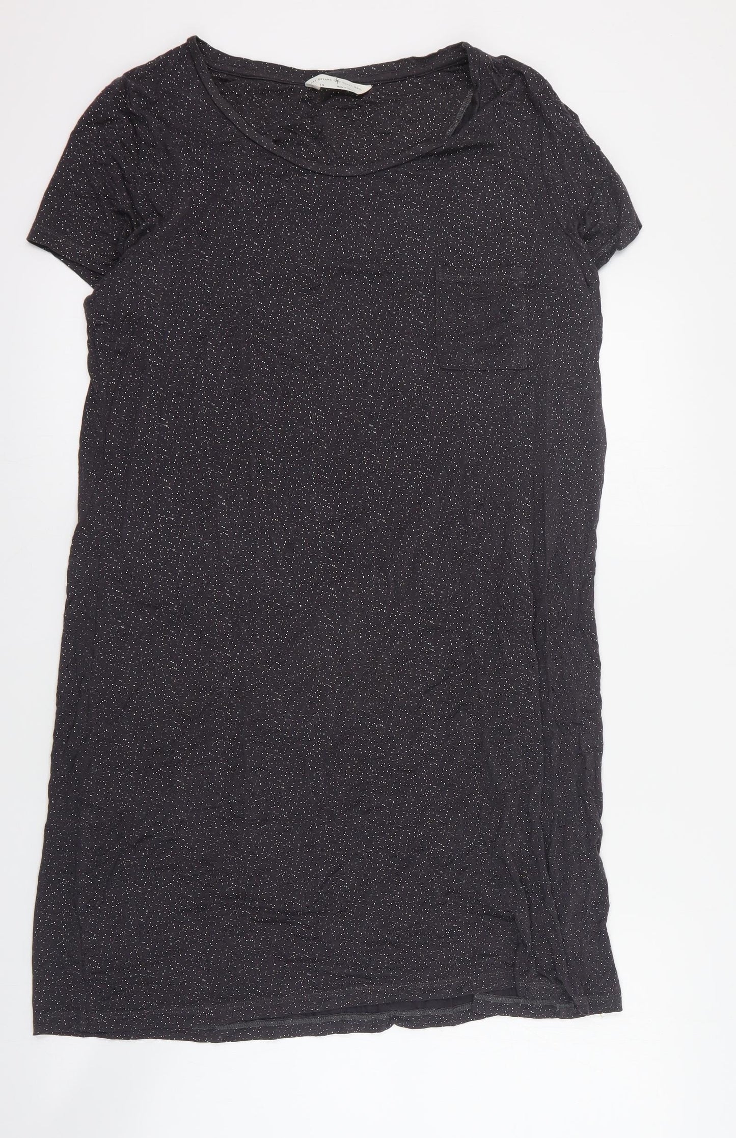 Marks and Spencer Womens Grey Solid Viscose Top Dress Size 14