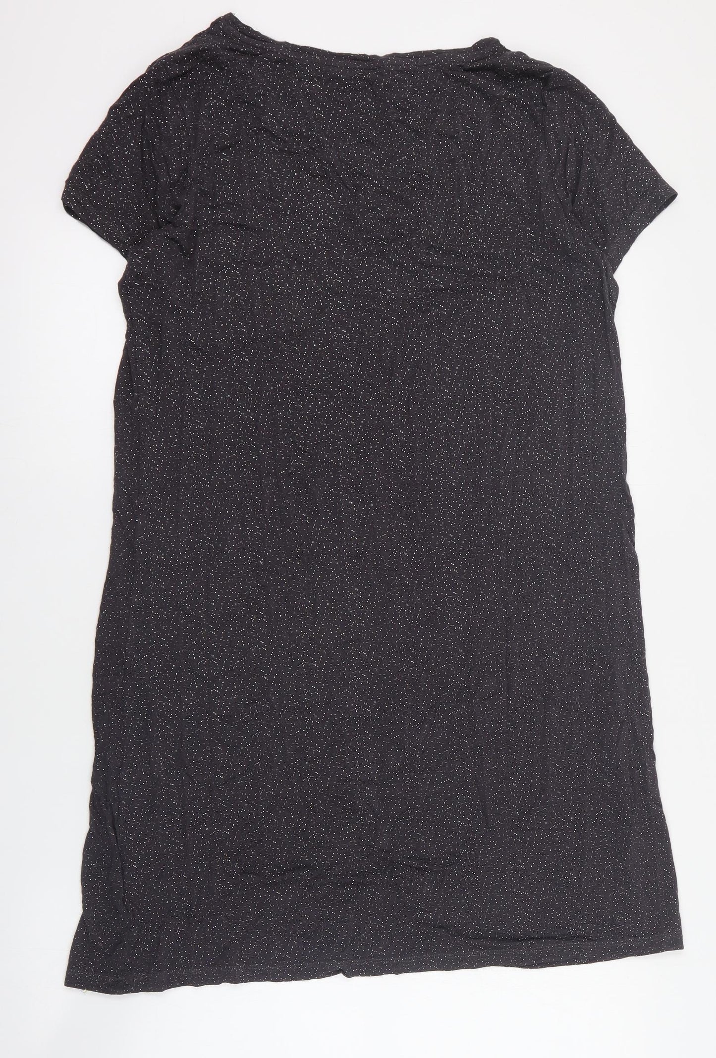 Marks and Spencer Womens Grey Solid Viscose Top Dress Size 14