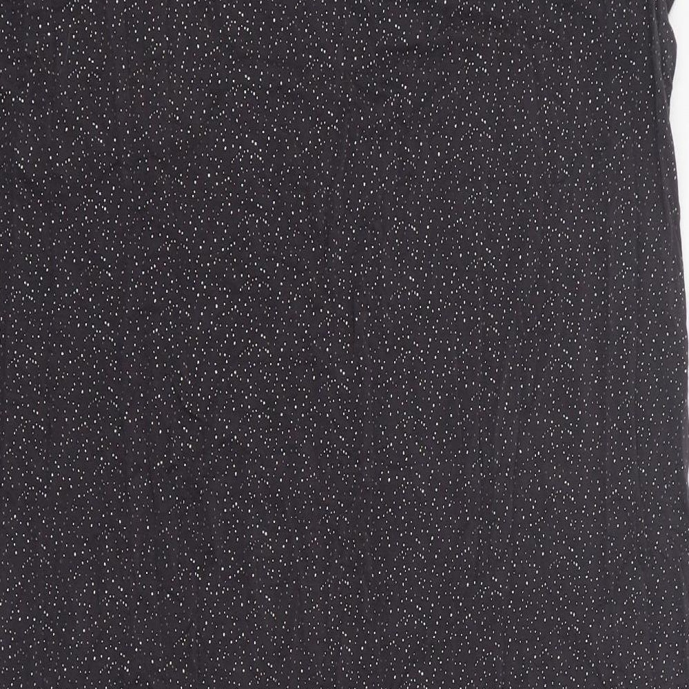 Marks and Spencer Womens Grey Solid Viscose Top Dress Size 14