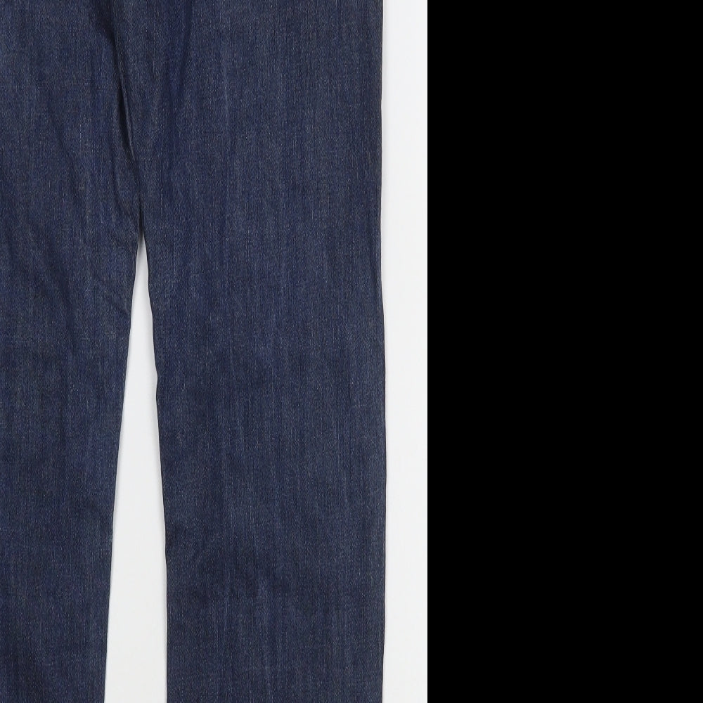 George Boys Blue  100% Cotton Straight Jeans Size 11-12 Years  Regular Zip