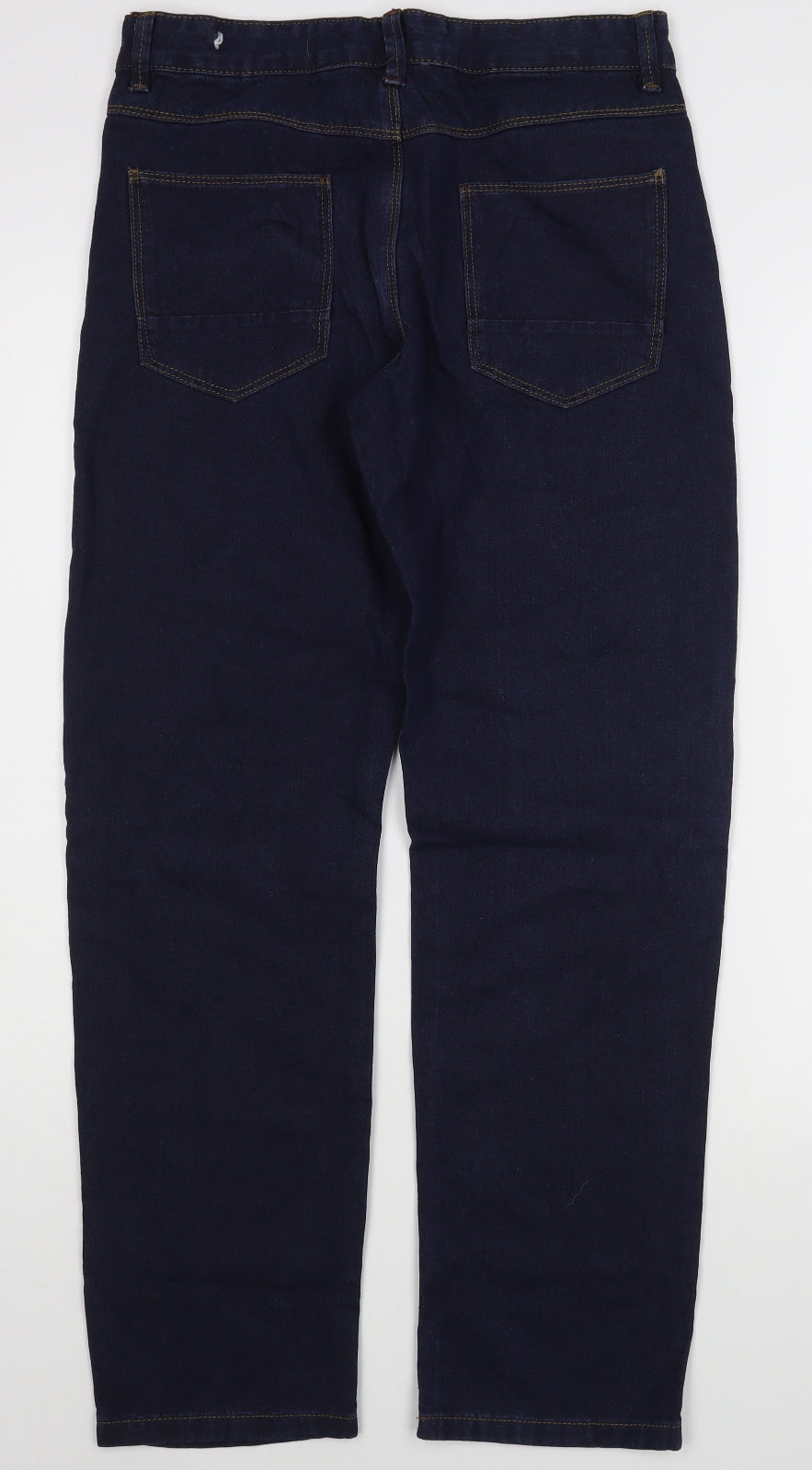 George Boys Blue  100% Cotton Straight Jeans Size 13-14 Years  Regular Zip