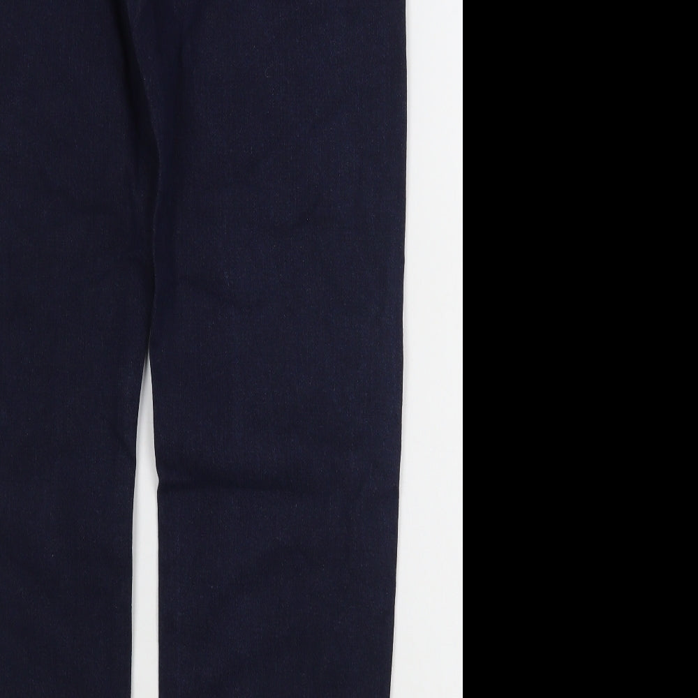 George Boys Blue  100% Cotton Straight Jeans Size 13-14 Years  Regular Zip