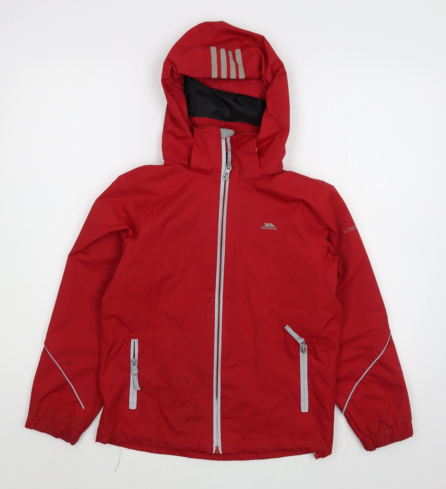 Trespass Boys Red   Rain Coat Coat Size 9-10 Years  Zip