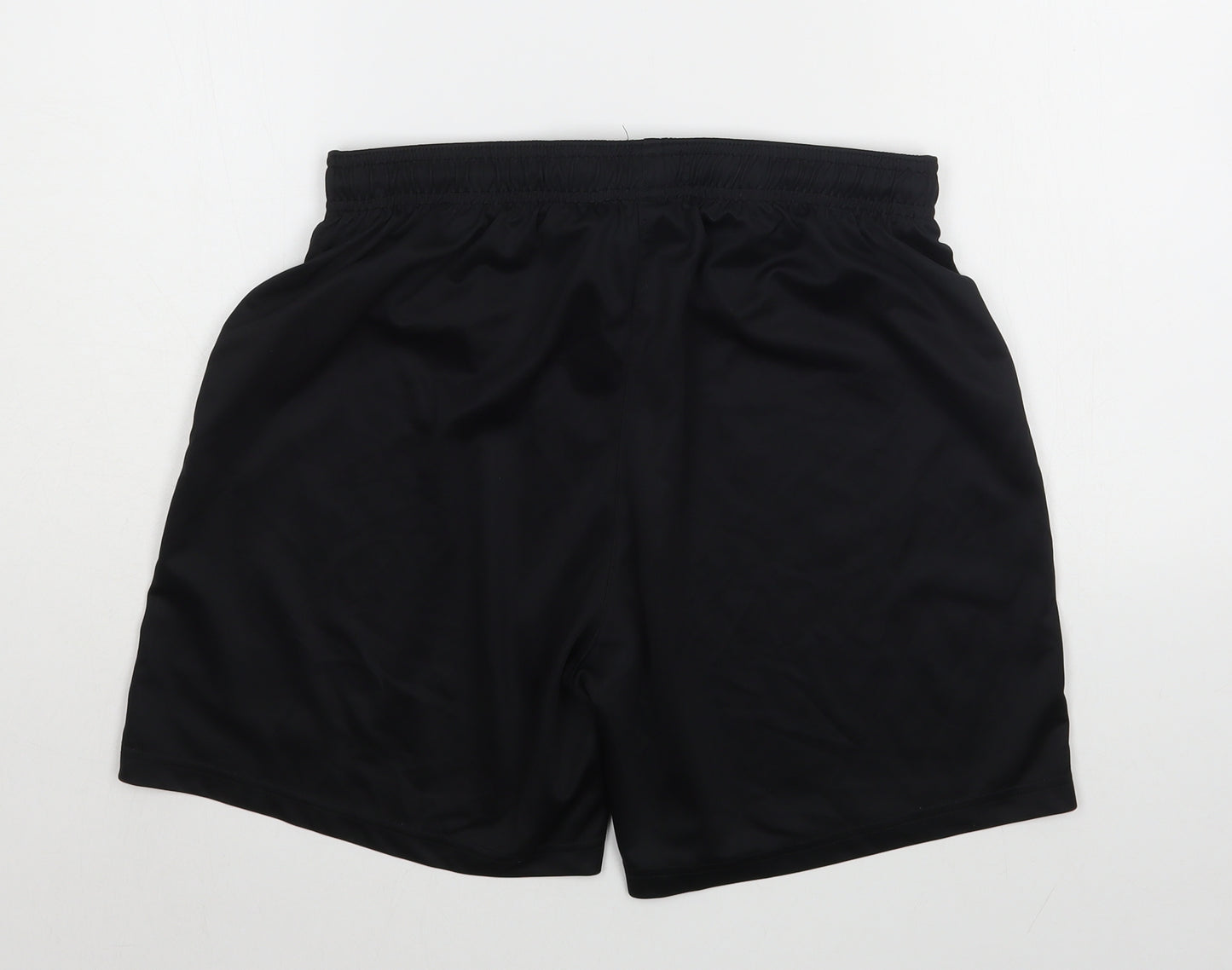 Nike Mens Black  Polyester Sweat Shorts Size M L7 in Regular Tie