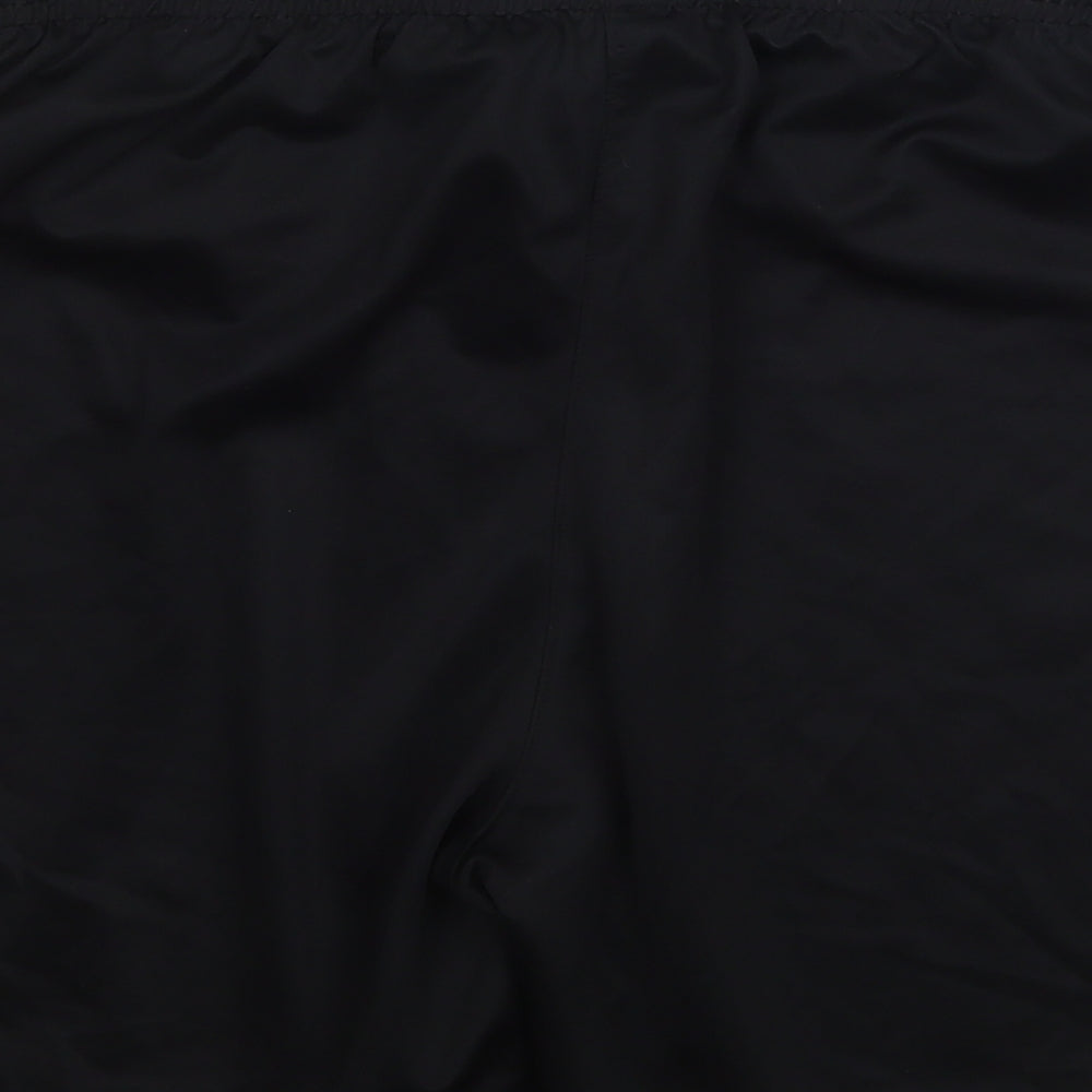 Nike Mens Black  Polyester Sweat Shorts Size M L7 in Regular Tie