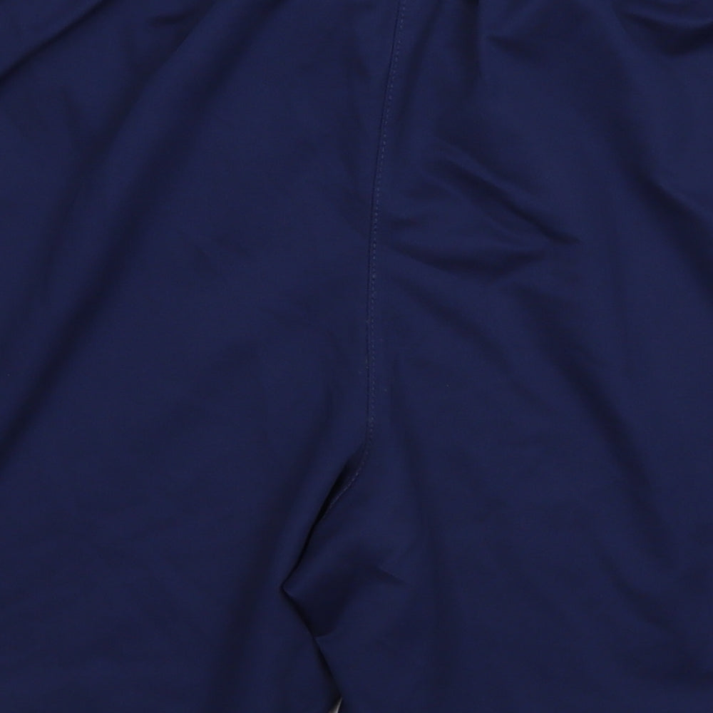 Nike Mens Blue  Polyester Sweat Shorts Size M L6 in Regular Tie