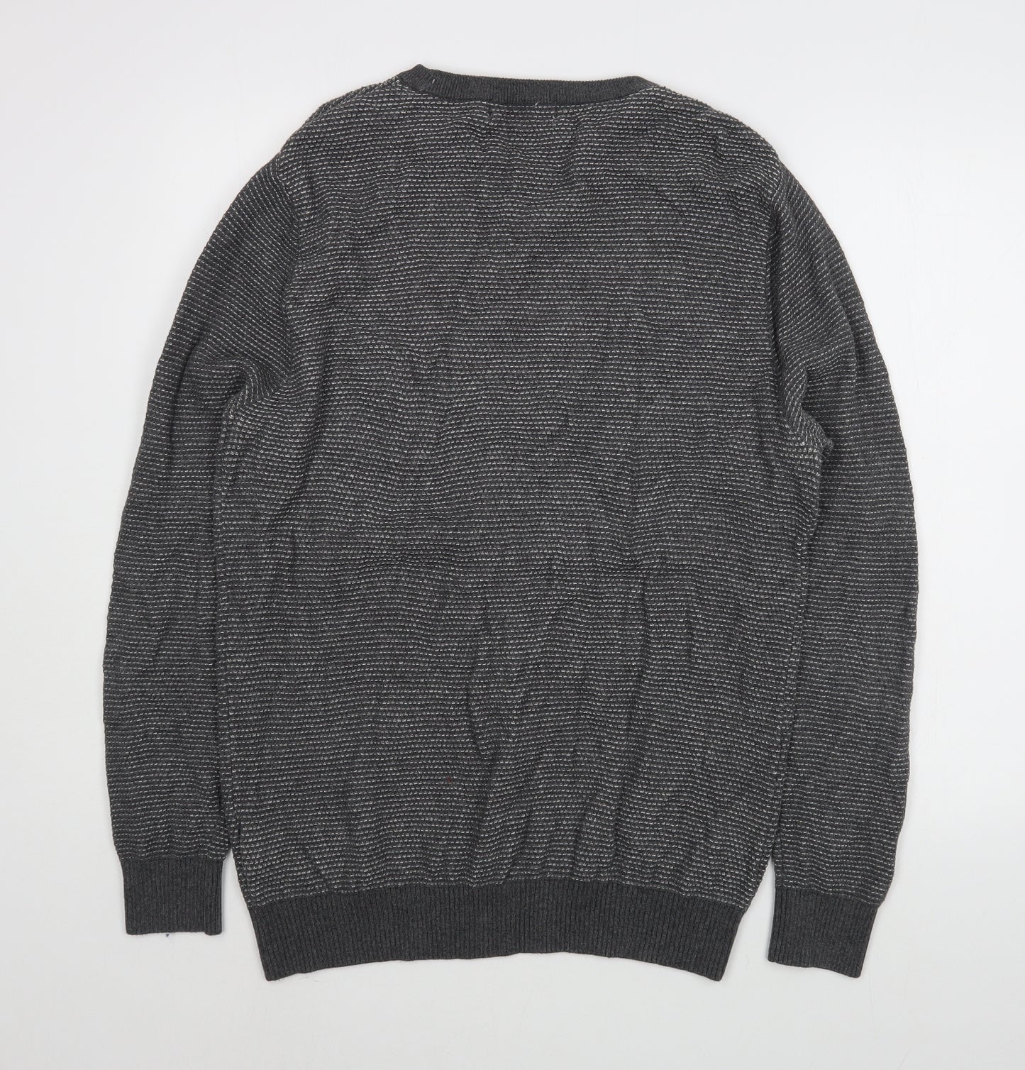 Primark Mens Green Round Neck  Cotton Pullover Jumper Size L