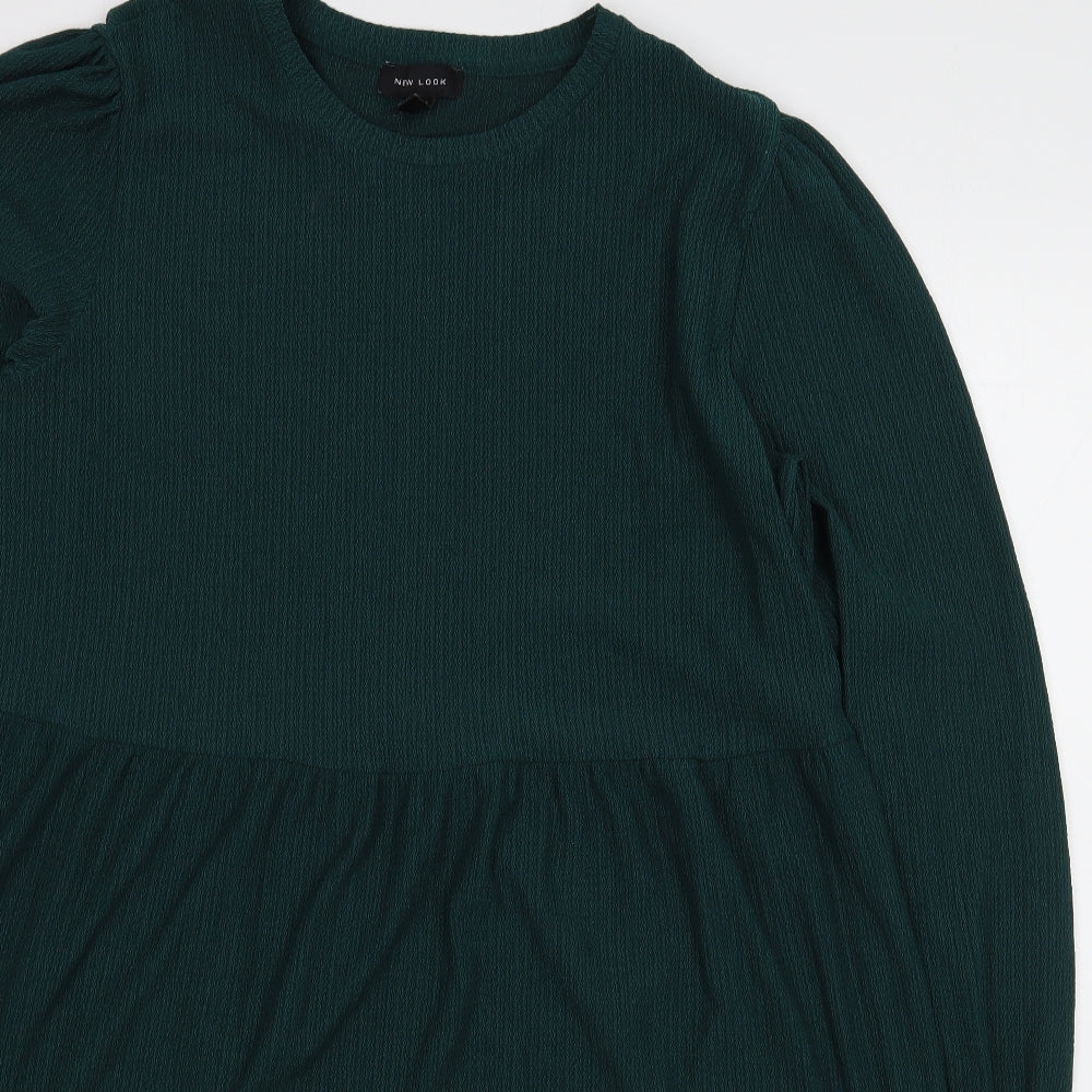 New Look Womens Green  Polyester Fit & Flare  Size 18  Scoop Neck Pullover