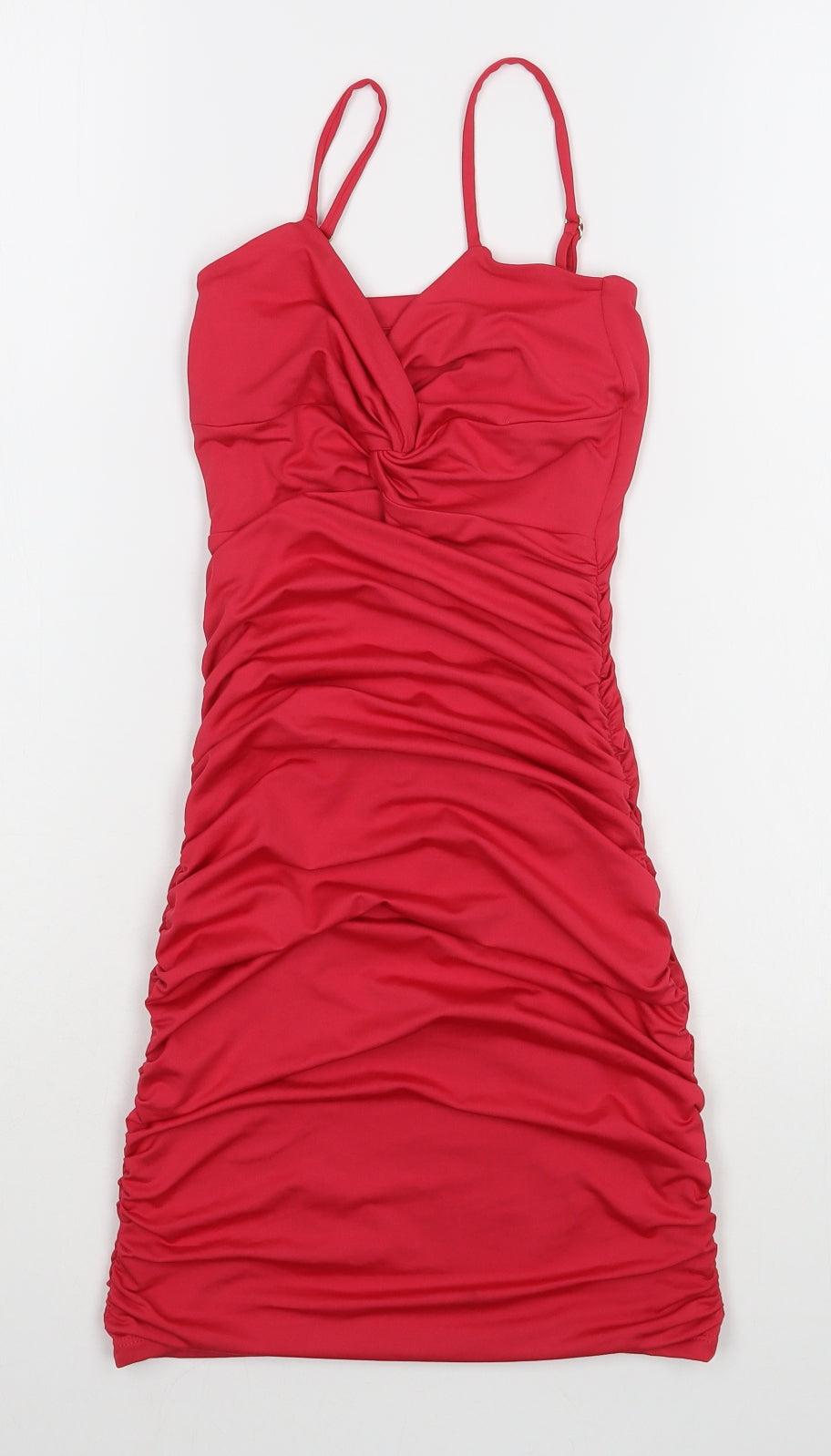Oh Polly Womens Pink  Polyester Bodycon  Size 4  Sweetheart Pullover