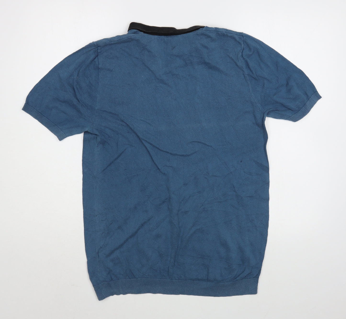 ASOS Mens Blue  Cotton  Polo Size M Collared Pullover