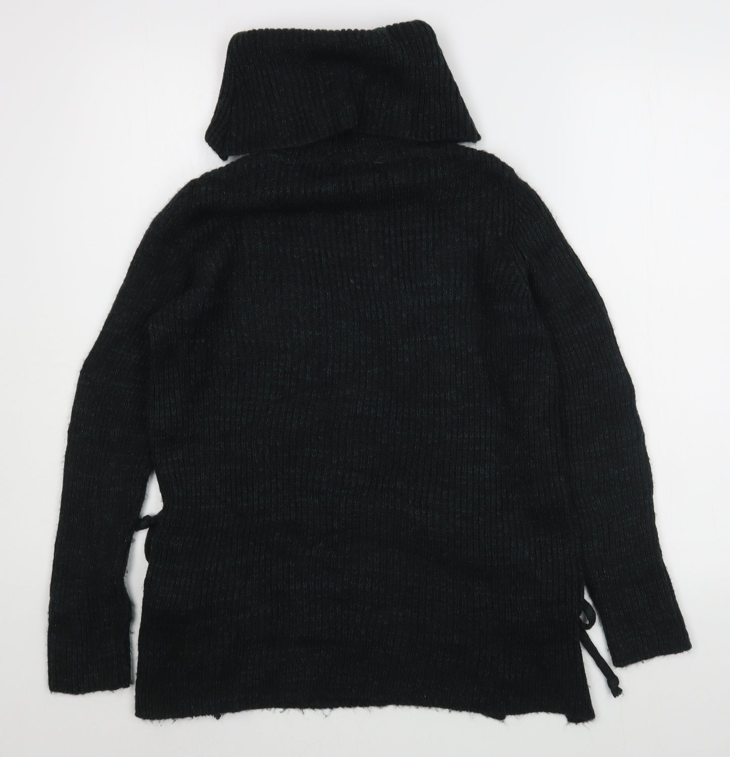 Matalan Womens Green Roll Neck  Acrylic Pullover Jumper Size S