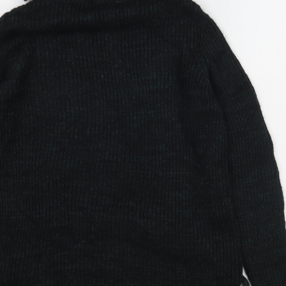 Matalan Womens Green Roll Neck  Acrylic Pullover Jumper Size S