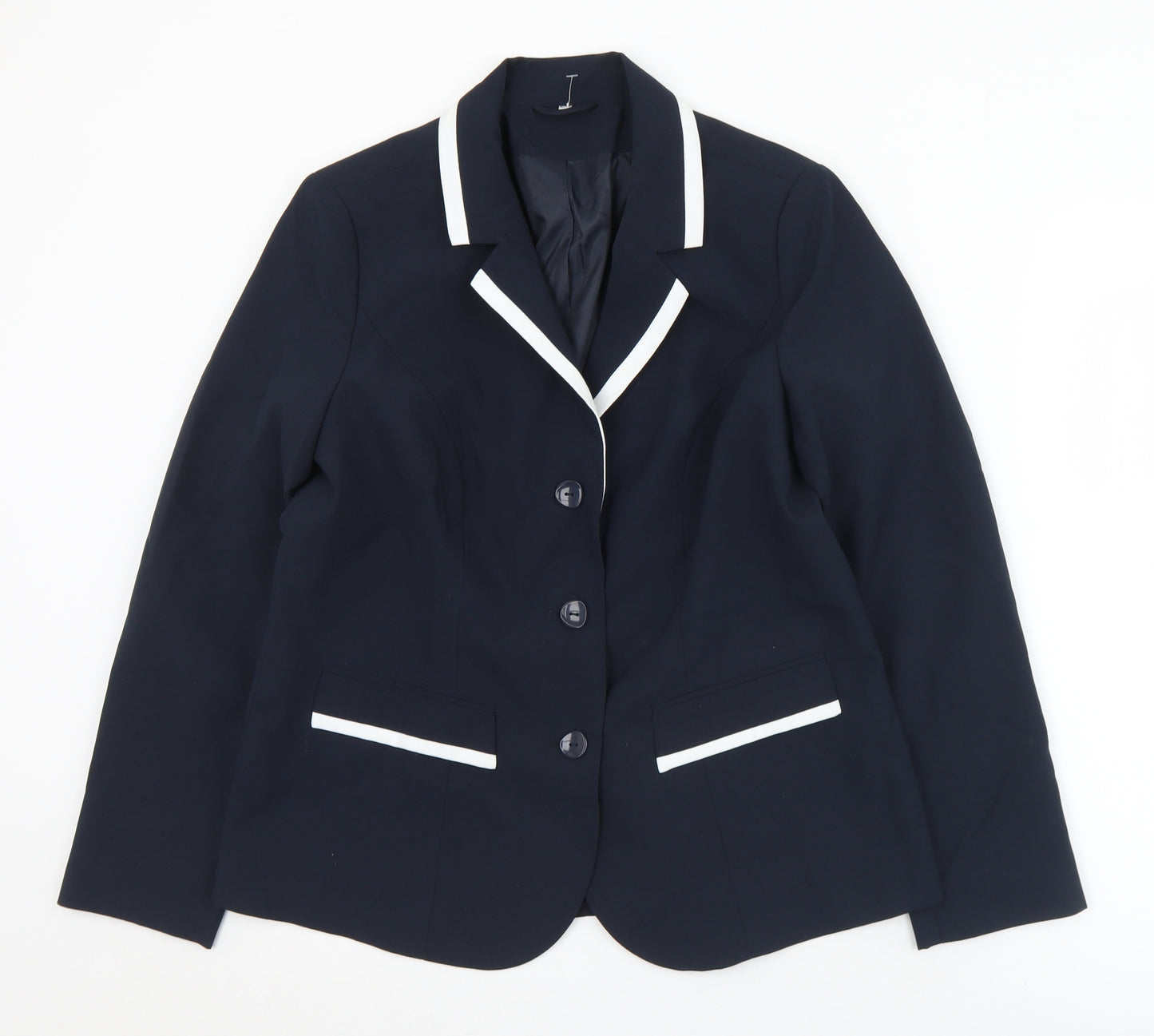 Preworn Womens Black   Jacket  Size 14  Button